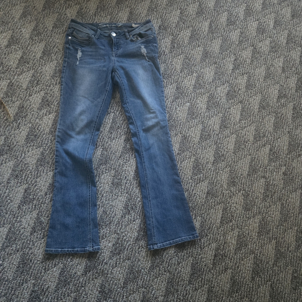 Seven7 Women's Boot Cut Jeans in Blue
